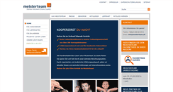 Desktop Screenshot of meisterteam.de
